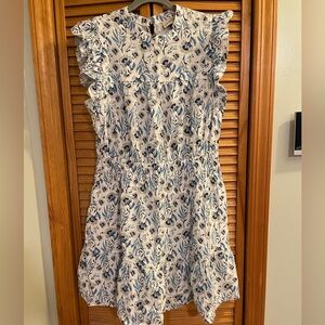 Universal Thread, Blue & White Floral dress - size Large